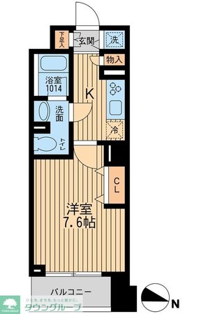 KDXレジデンス幡ヶ谷の物件間取画像